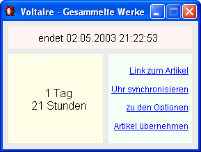 Screenshot vom Programm: Schnapper